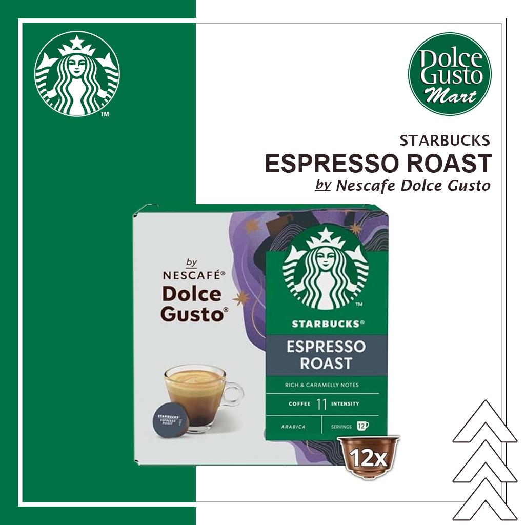 

Starbucks Espresso Roast By Nescafe Dolce Gusto Capsule - Kopi Kapsul Espresso