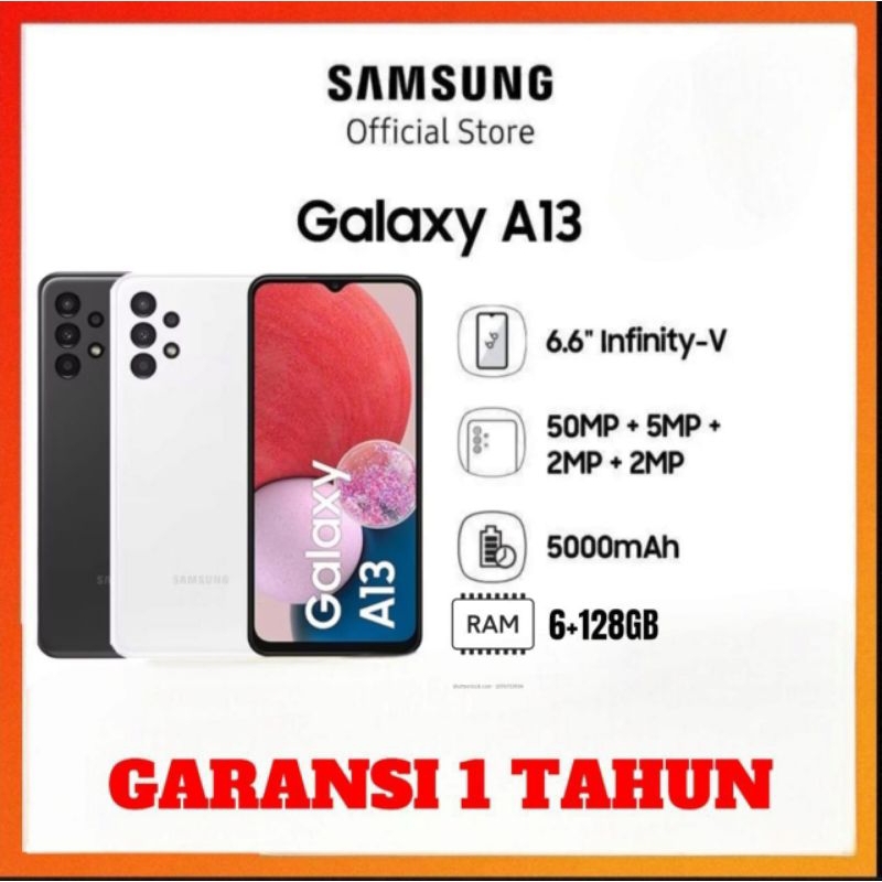[PROMO] HP SAMSUNG A13 Ram 4GB+128GB & 6GB+128GB {Battery 5000mAh + Camera 50MP + Display 6,6 inches