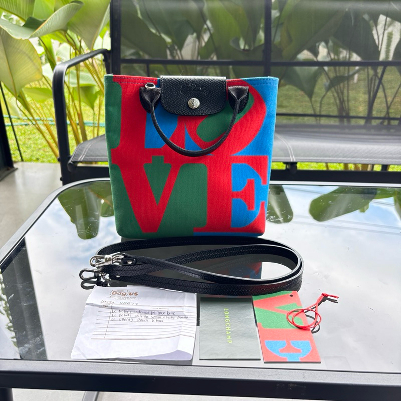 LC Robert Indiana Small Cross Body Rounge ORIGINAL 100%