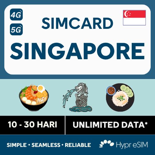 Singapura SIMCARD - Data Unlimited 10 - 30 Hari