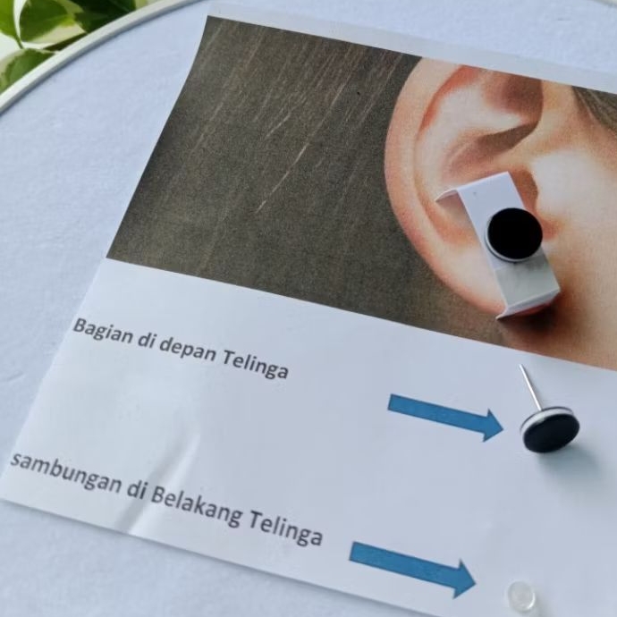Anting Tusuk // Anting Tindik // Subang Tindik // Subang Tusuk // Ceplik Bulat Hitam 003 // Giwang B