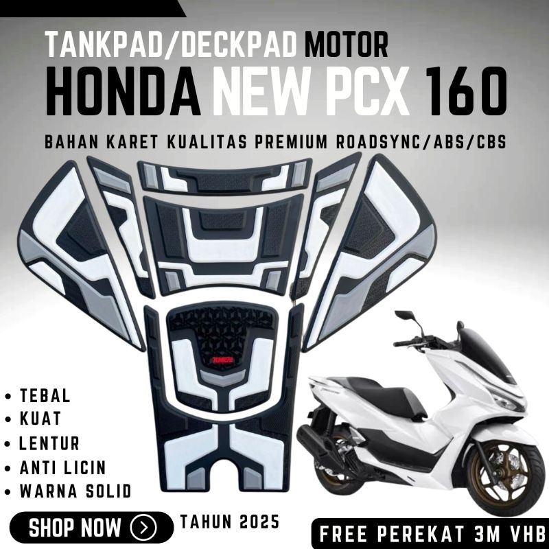 KM272 TANKPAD PCX 160 ROADSYNC/ABS/CBS TAHUN 2025 /DECKPAD PCX 160/AKSESORIS VARIASI PCX 160