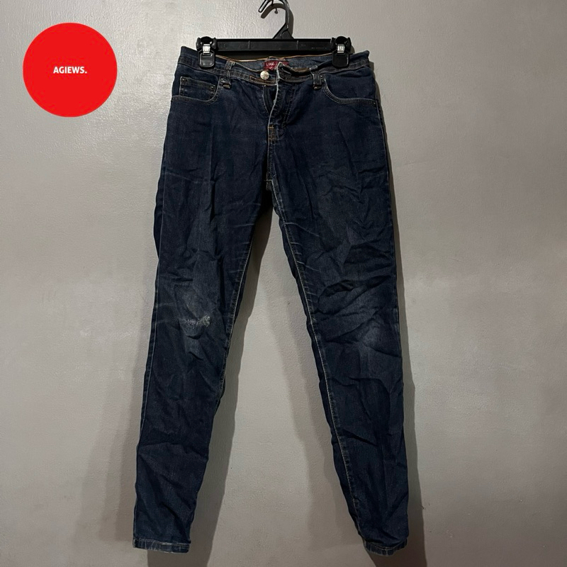 Jeans Wanita After Washed Logo Jeans