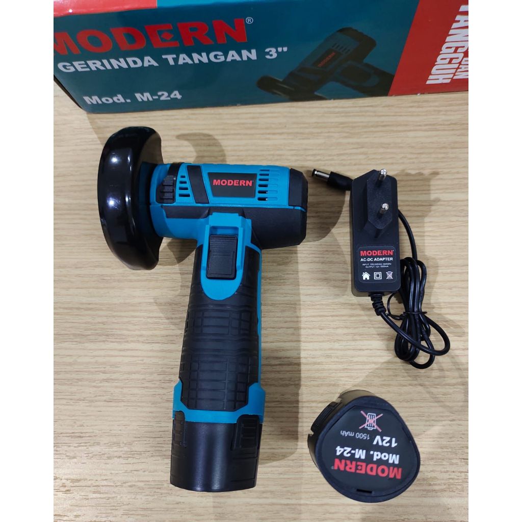 Modern Gerinda baterai 3" M-24 - mesin gerinda tangan cordless 12V baterai 2