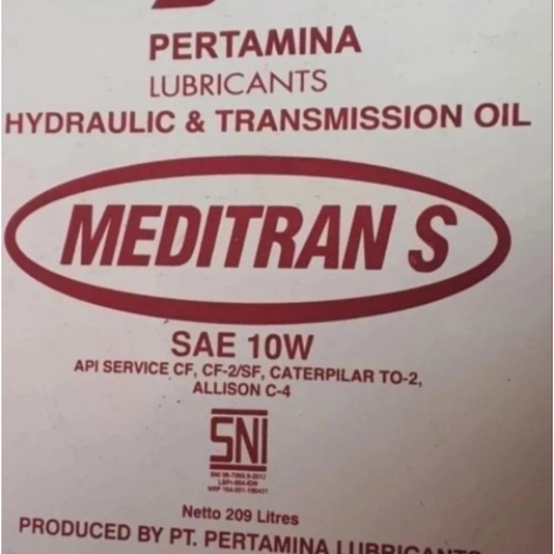 Oli Pertamina Meditran S  SAE 10W 209L