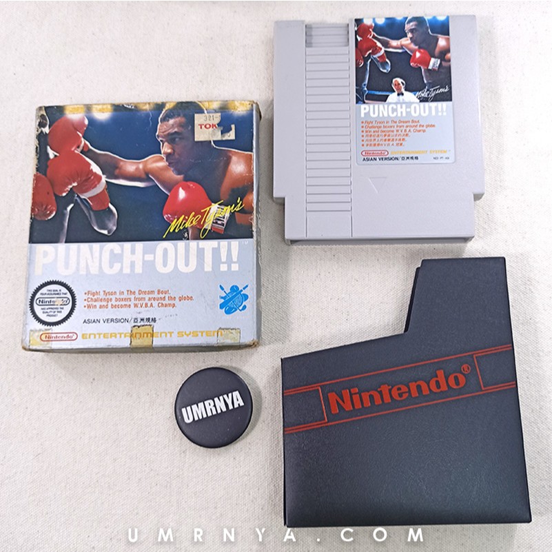 Kaset Game Mike Tyson's Punch-Out Cartridge NES Nintendo Entertainment System Famicom Punch Out