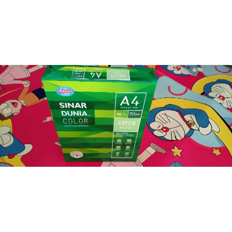 

Termurah A4 SIDU 70GSM Green/hijau 1Rim/500lembar
