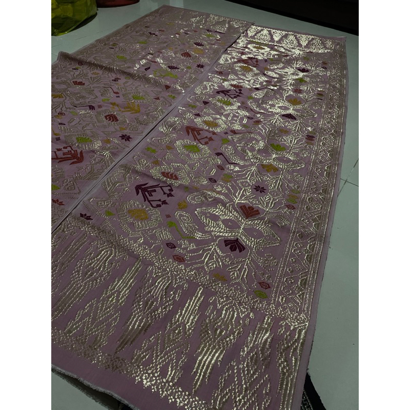 SEPASANG Kain Tenun Songket Sidemen Bali Asli (bukan bordir) Limited Colour, cantik pake banget