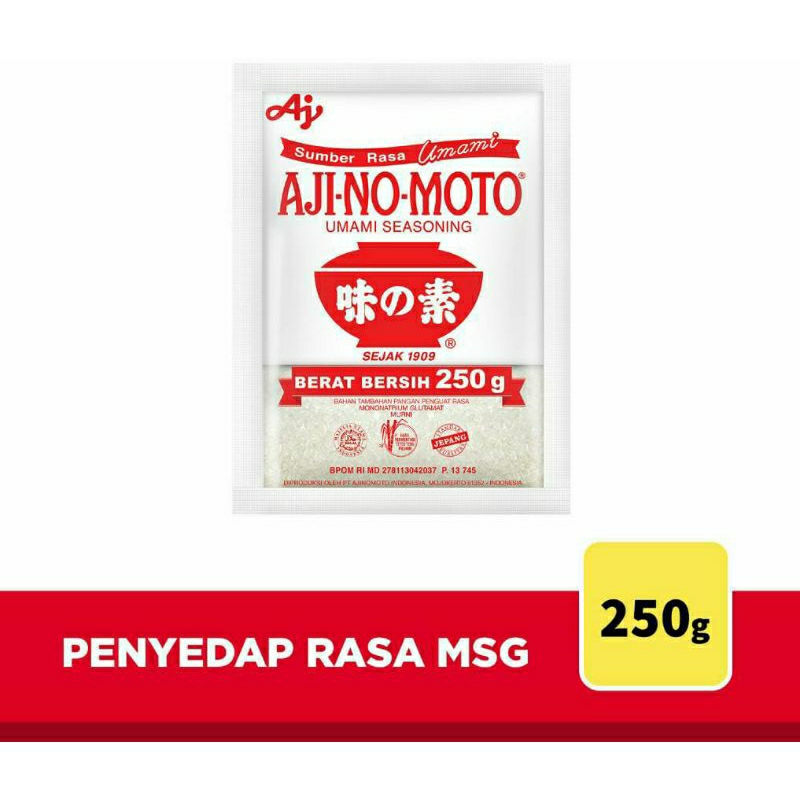 

✅Langsung dikirim,,,penyedap rasa msg ajinomoto 250gram