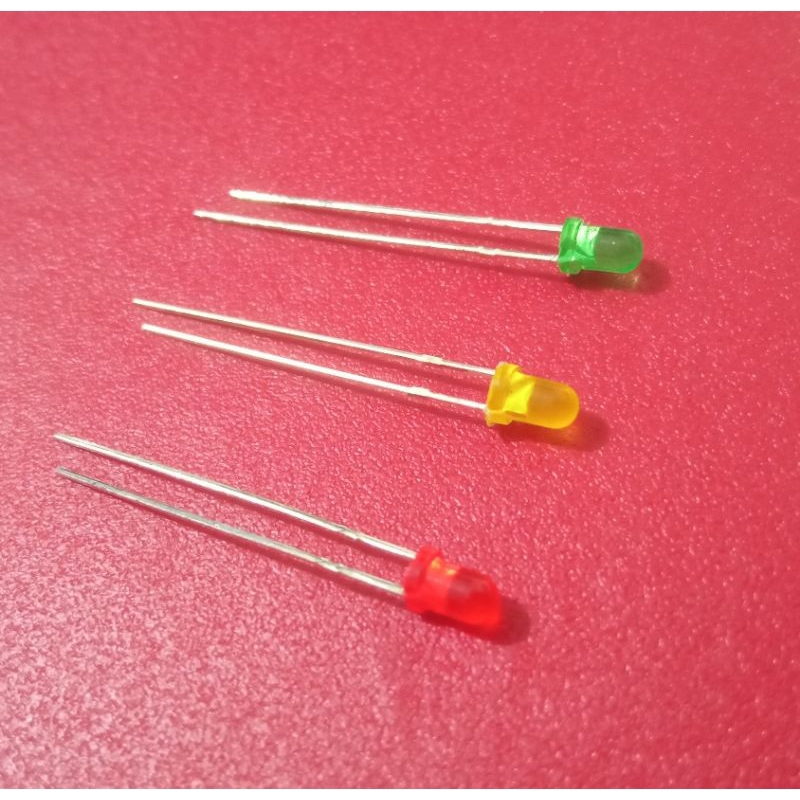 LAMPU LED KECIL 3mm WARNA MERAH KUNING HIJAU