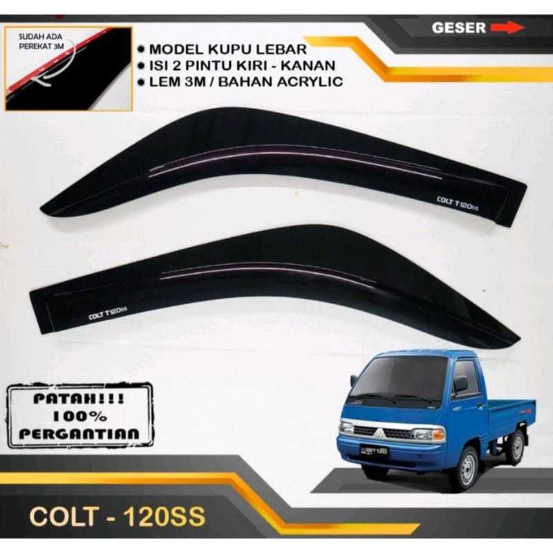 Talang air pintu mobil COLT 120SS model kupu kupu / talang air t120ss