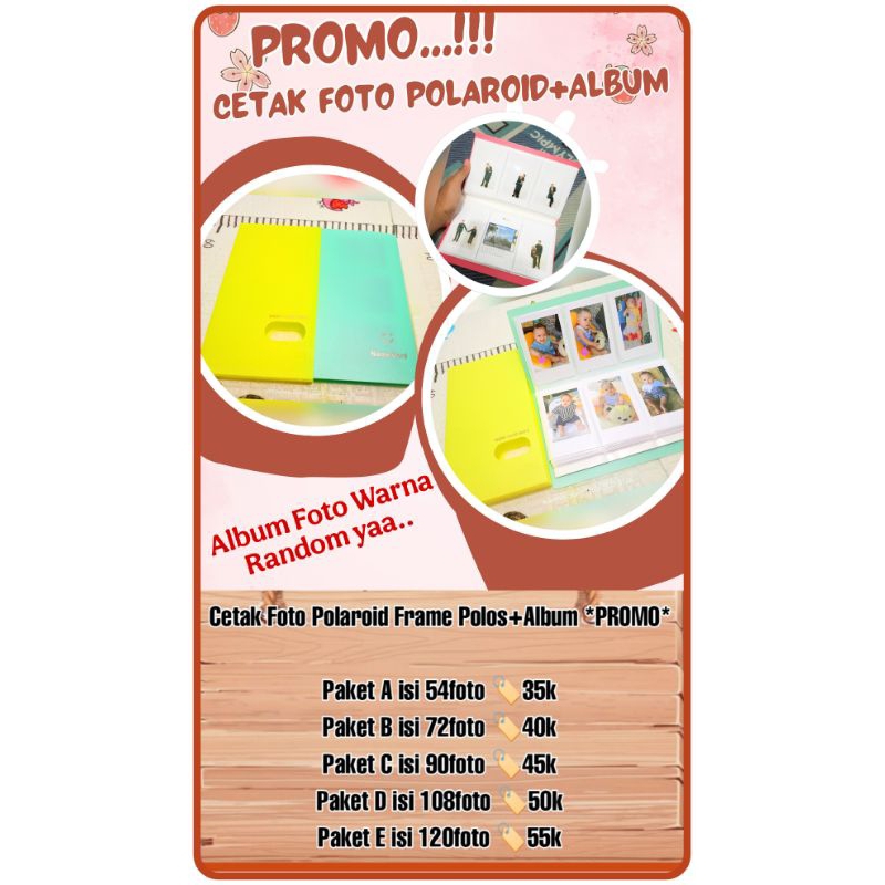 Cetak Foto Polaroid dan Album/Cetak Foto Polaroid/Polaroid Foto