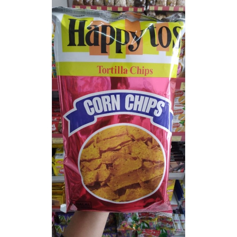 

happytos tortila chips merah 140g