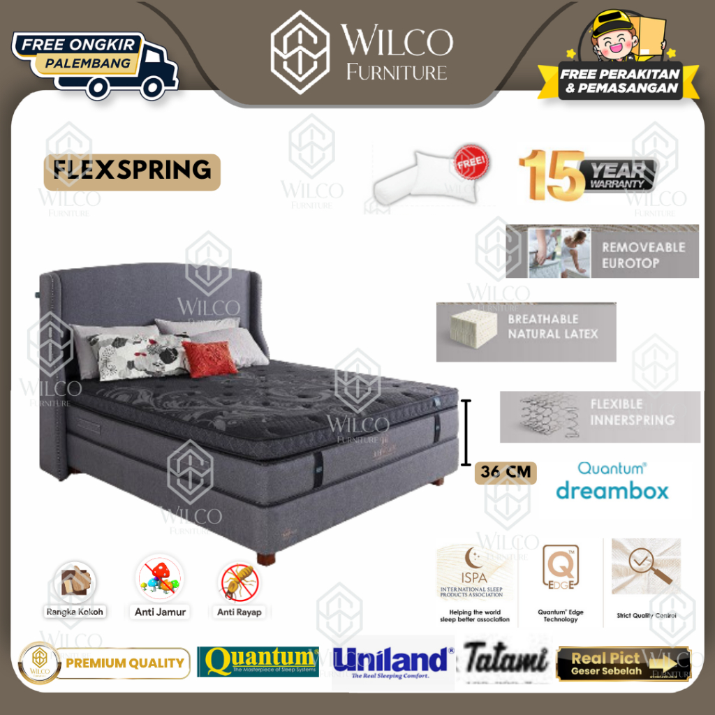 Kasur Matras Quantum  Maxwell Flexspring | Springbed Quantum Ori | Kasur Murah Palembang