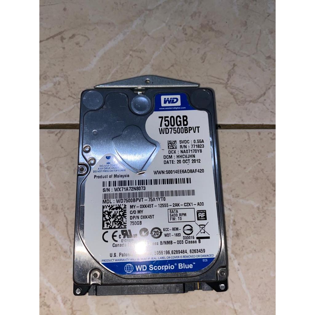 HARDDISK 750GB SATA 2.5" HDD LAPTOP BERGARANSI