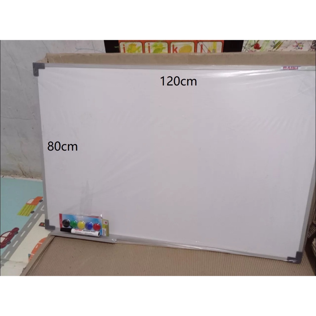 

Whiteboard gantung magnet 80 x 120 cm