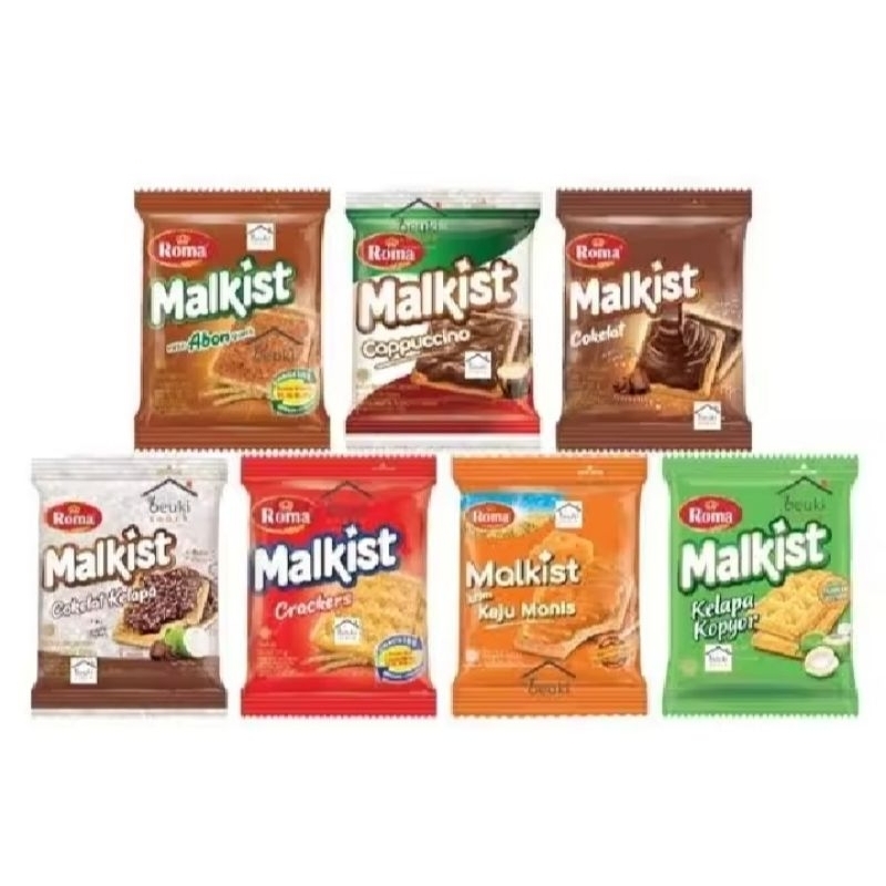 

Roma Biskuit Malkist Crackers Biskuit Varian Semua Rasa | 1pcs | 1Pack isi 10