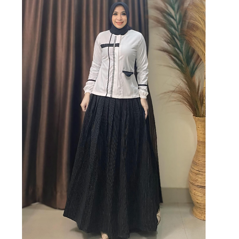 Set Rok Lebaran. Set Dress Terbaru. Setelan Trendy Deura SR 473