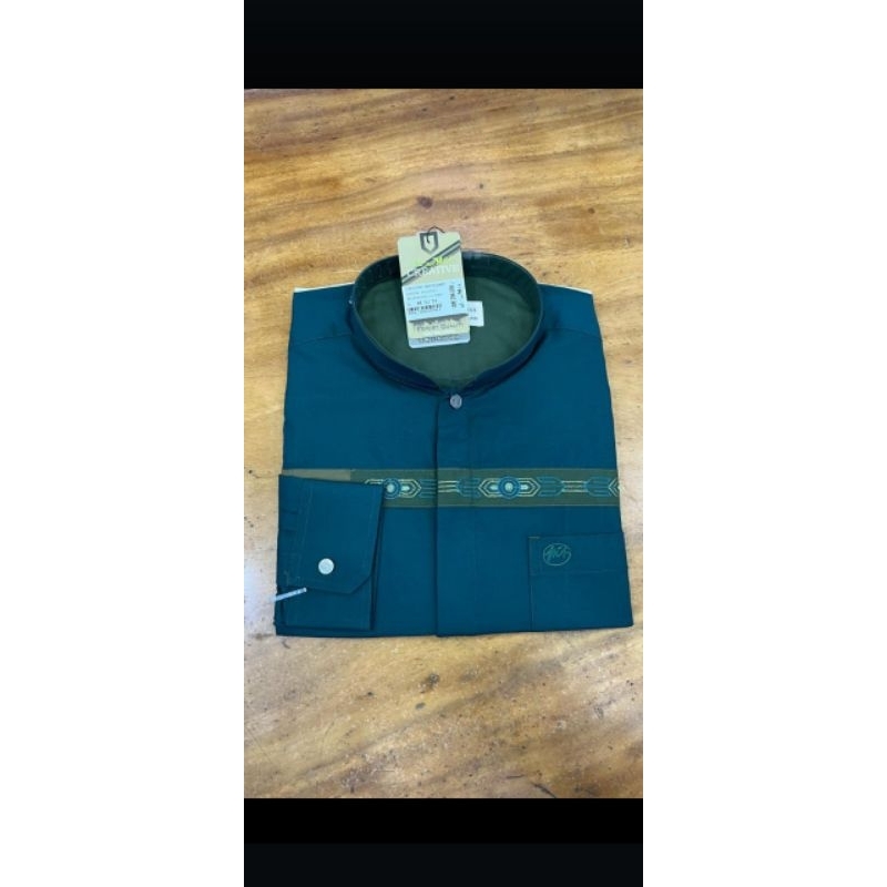 Terbaru baju Koko AL-MIA creativ lengan panjang tangan manset/ asli ALMIA