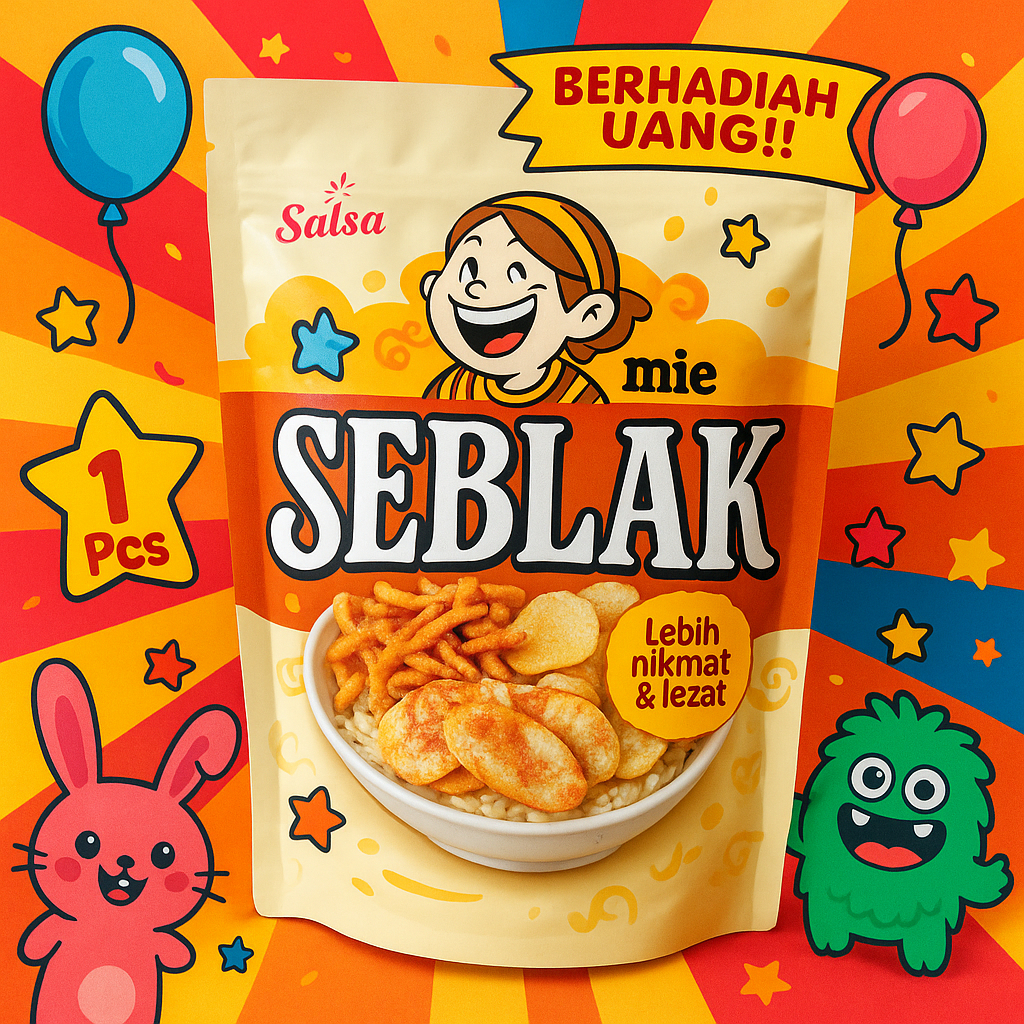 

[AF] Snack Mi Seblak Berhadiah Uang | Salsa Cemilan Pedas Nikmat, Renyah, Gurih
