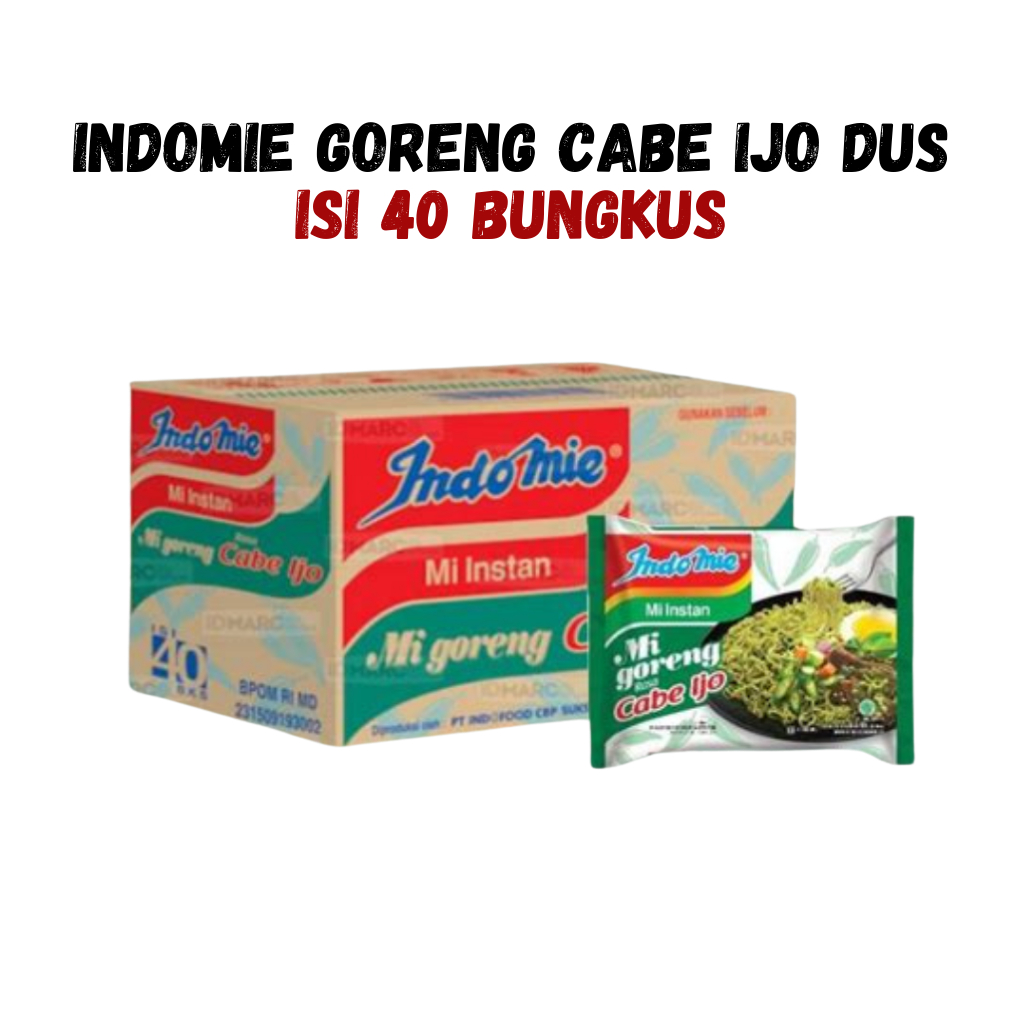 

Indomie Goreng Cabe Ijo Karton 40 Bungkus – Mi Instan Rasa Pedas Hijau untuk Stok Panjang
