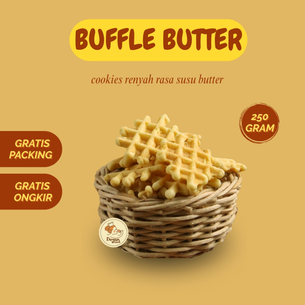 

BUFFLE BUTTER COOKIES / WAFFLE BUTTER / BUTTER COOKIES 250GR