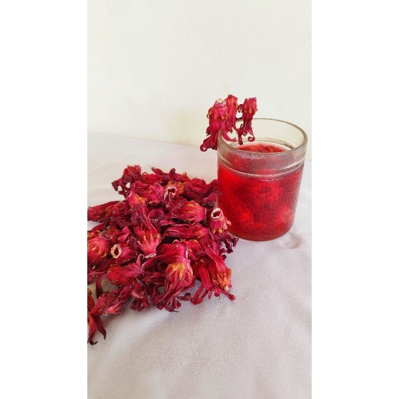 

Bunga Rosella Merah Kering Grade A 1kg