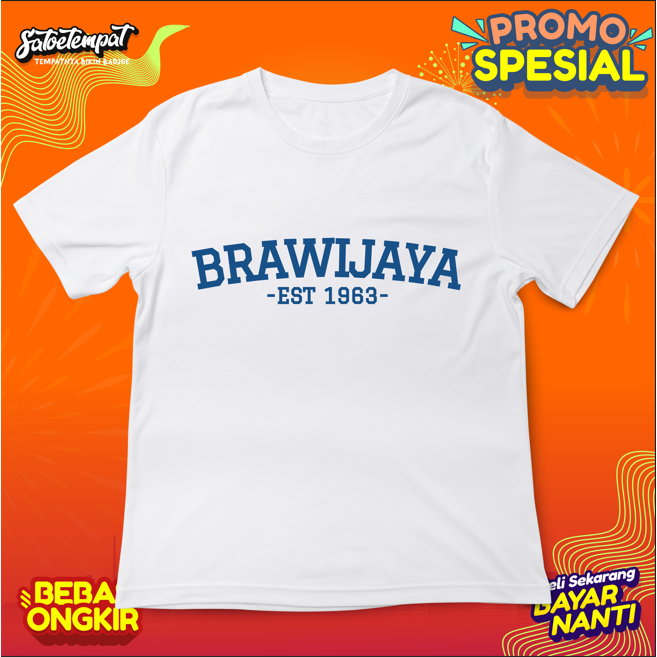 Kaos-Tshirt Universitas Brawijaya est 1963 Unbraw UB Alumni  Katun 24s