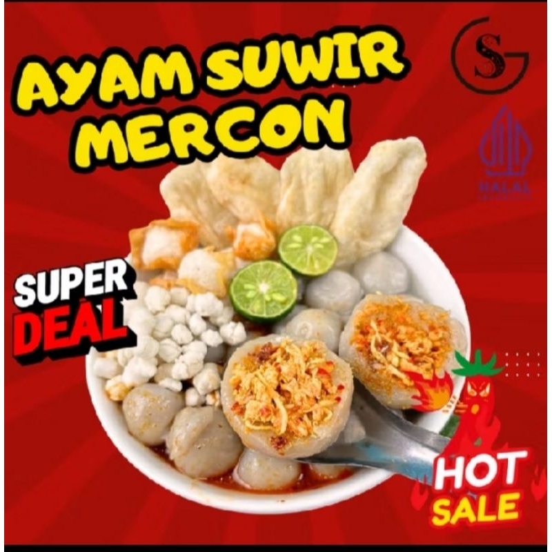 

BOCI (bakso Aci) isi ayam suwir mercon 7 bungkus