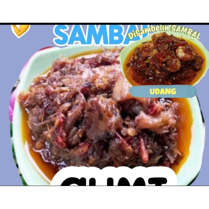 

PAKET 2Pcs Disambelin SAMBAL CUMI dan UDANG DOWER. FREE 2Pcs Sambal Sachet Varian Ayam Suwir dan Ati ampela