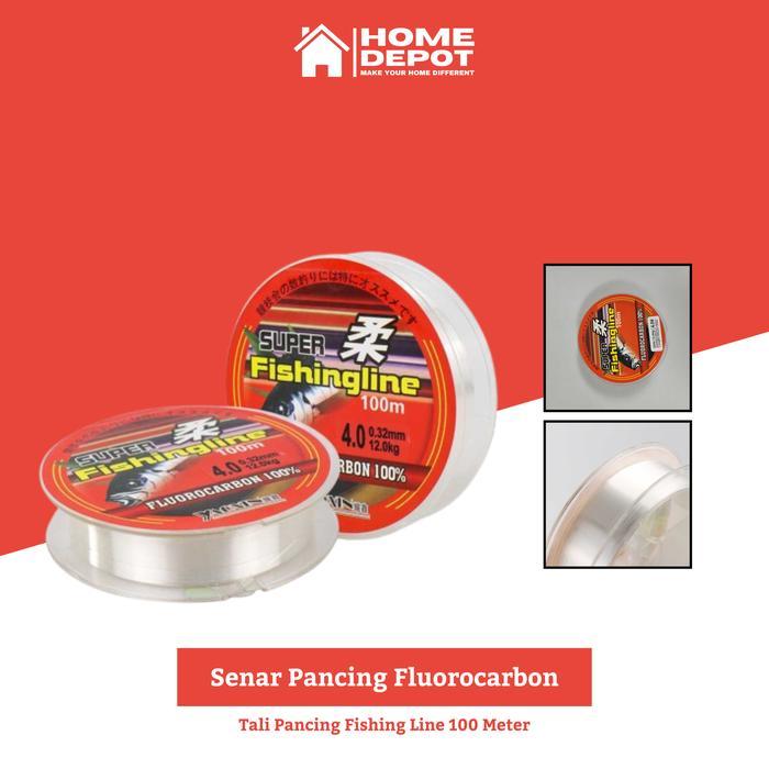 Senar Pancing Fluorocarbon Tali Pancing Fishing Line 100 Meter
