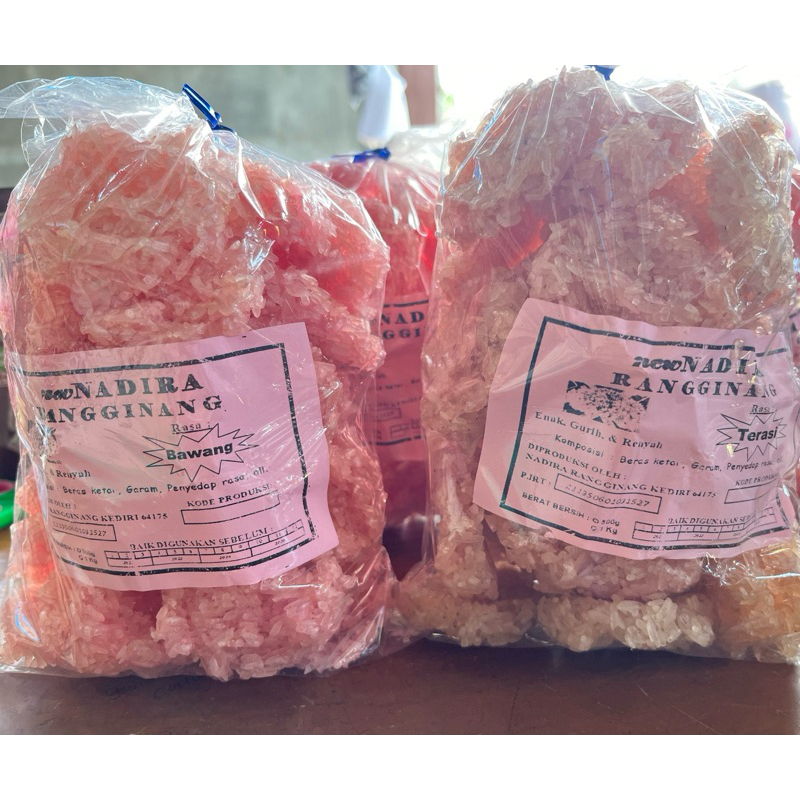 

Rengginang Mentah Legendaris Tanpa dijemur Rasa Terasi dan Bawang 500gram