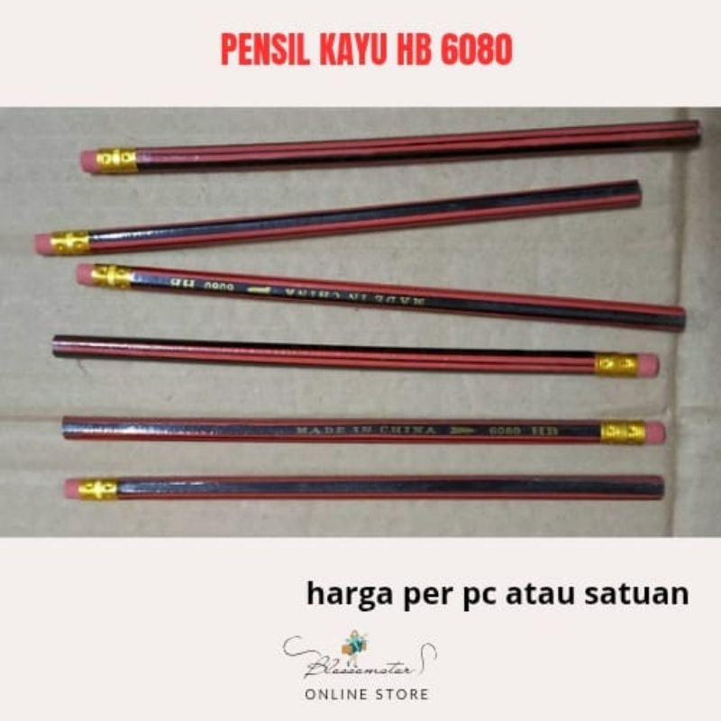 

PENSIL KAYU HB 6080 PER PCS / WOOD PENCIL
