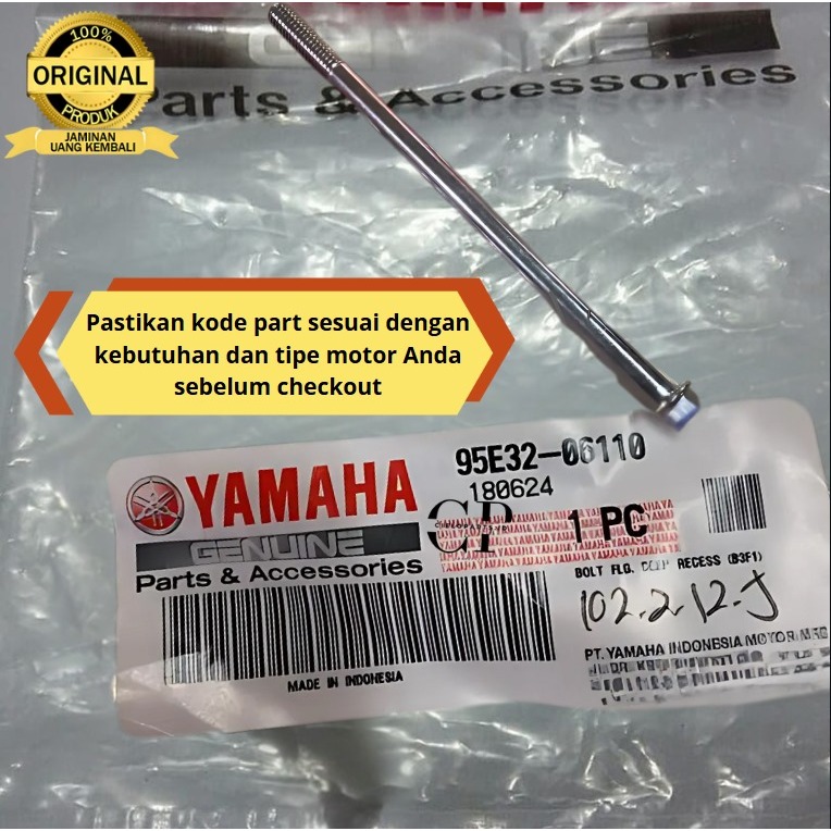 Bolt Flange Baut Crankcase Krengkes Kanan Lexi 125 Nmax 155 New 95E32-06110