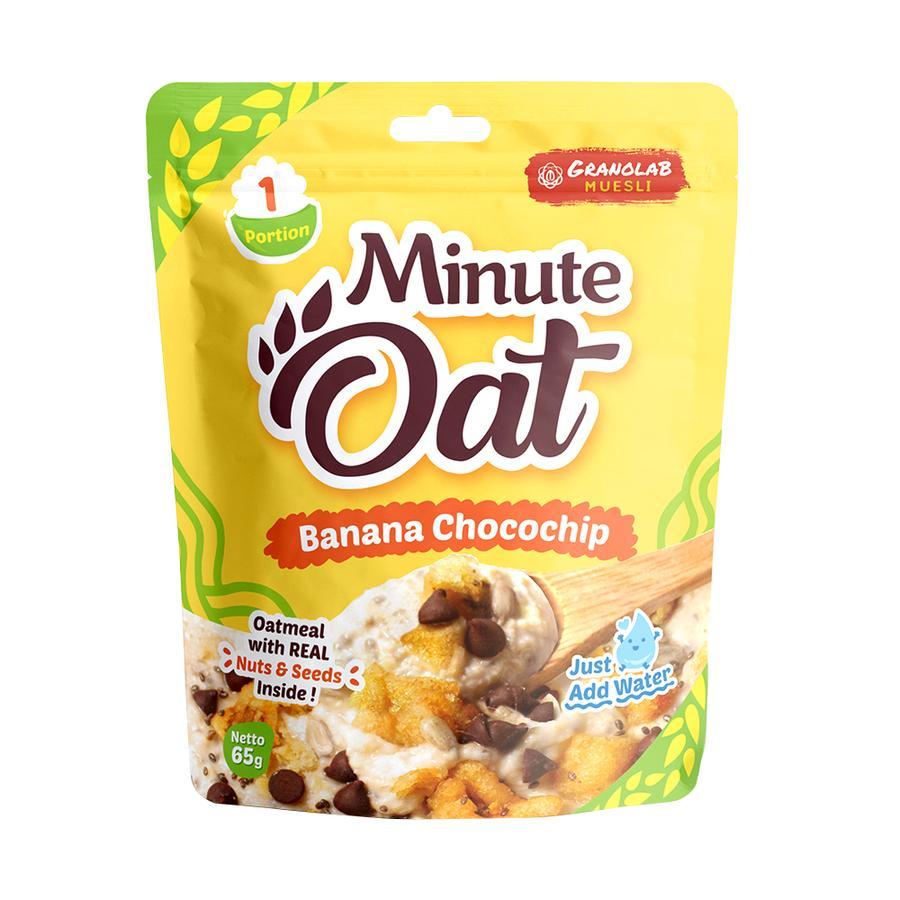 

Instant oatmeal MINUTE OAT banana chocochip 65gr - BananaChocochip 65gr