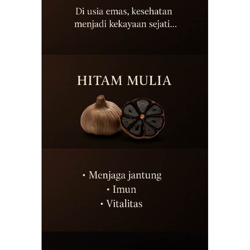 

Black Garlic Kating 100g Premium - Herbal Alami Penurun Kolesterol - Aman untuk Lambung - Hitamulia