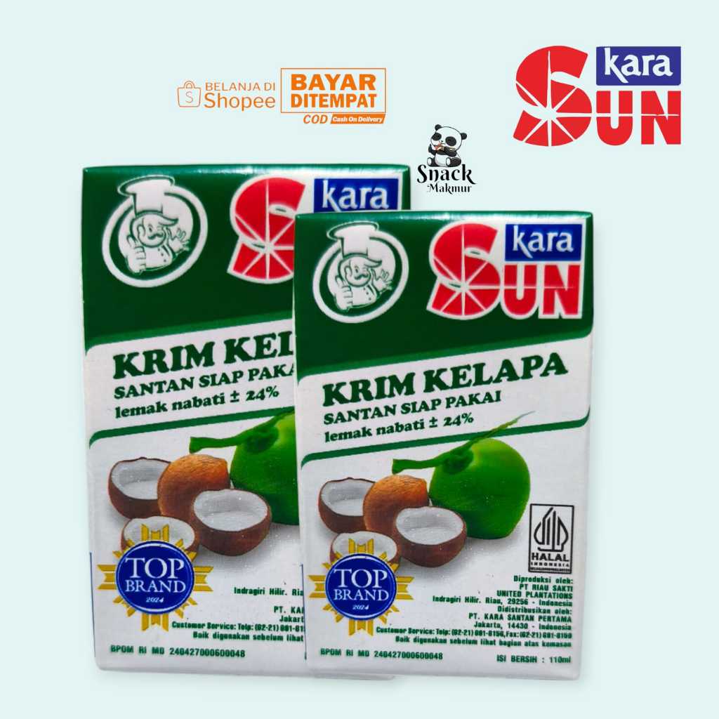 

SUN KARAA SANTAN KELAPA HARGA PER 2 PCS X 110ml