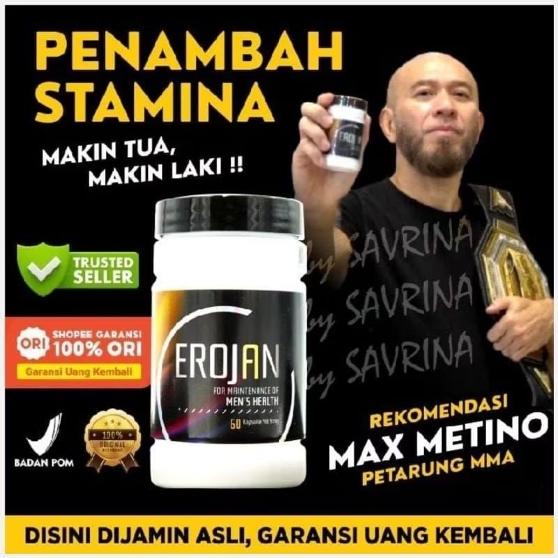 EROJAN Original Wellous Supplement Herbal Pria Perkasa - Meningkatkan Hormon Testosteron