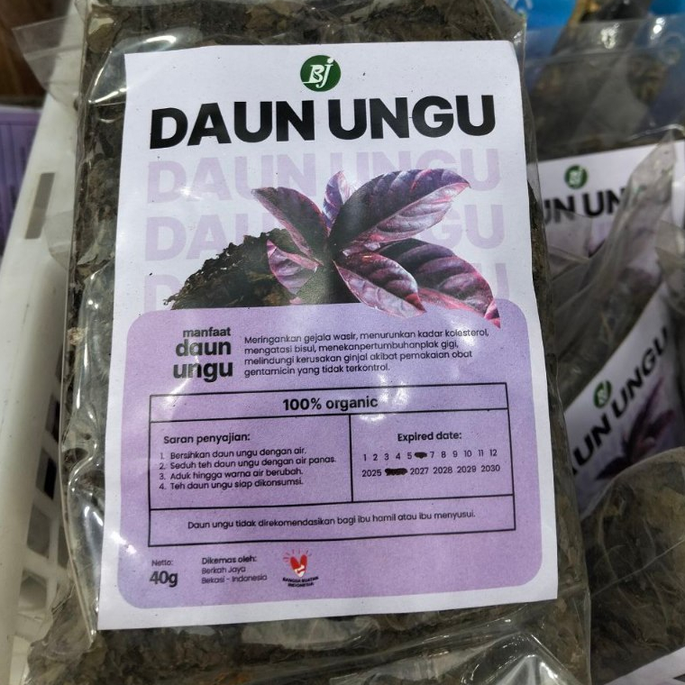 

PROMO DAUN UNGU KERING ORIGINAL 40 GRAM BJ