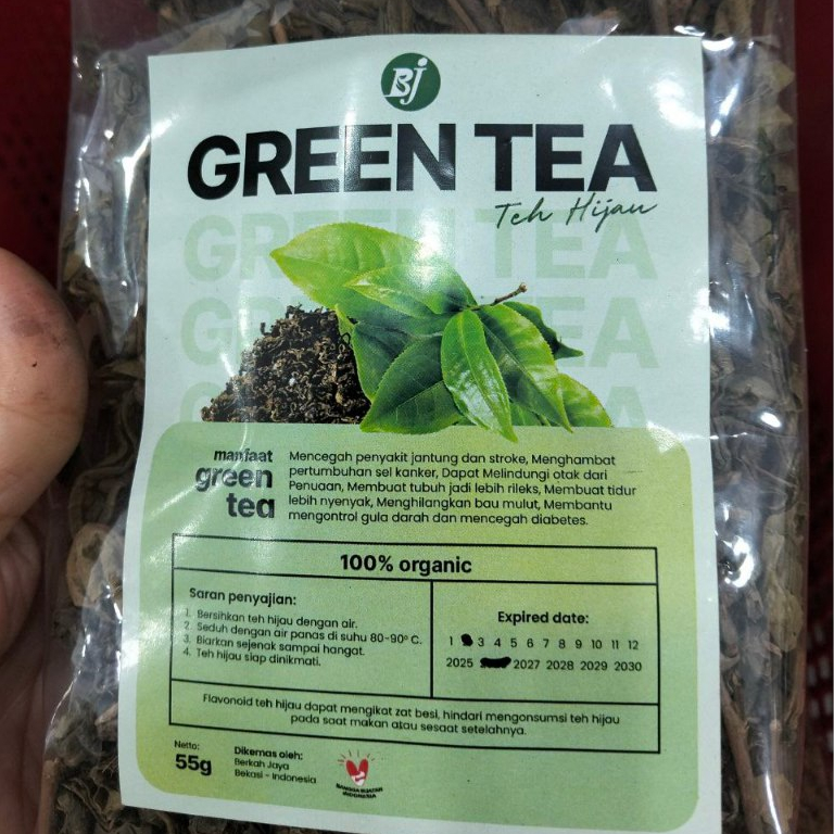 

Teh Hijau Premium isi 55 gram Asli Organik