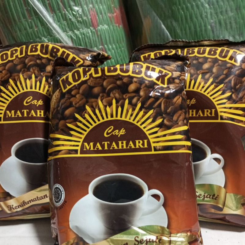

kopi kampung cap matahari asli medan tanpa campuran gula 1 bks 50g