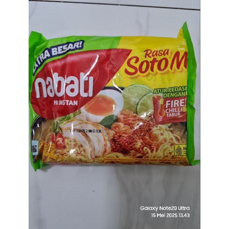 

Mie instan Nabati rasa soto