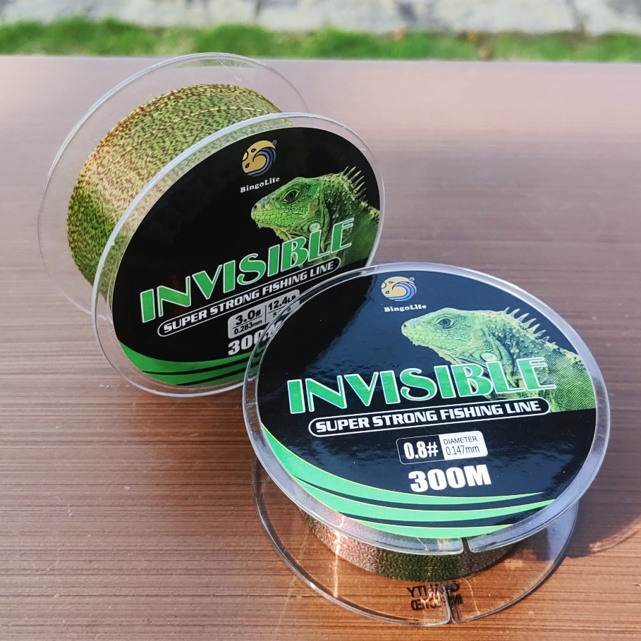 Senar Speckle Nilon Hijau 300m Seanr Pancing 0.5mm Fishing Line Invisible Kuat Max 15kg Senar Pancin