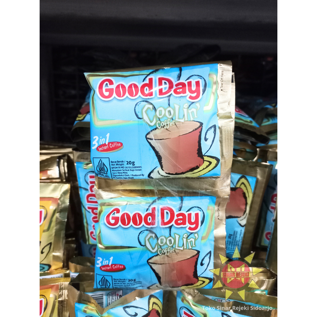 

Good Day Coolin Coffe 3 in 1 Isi 10 Sachet @20 gram