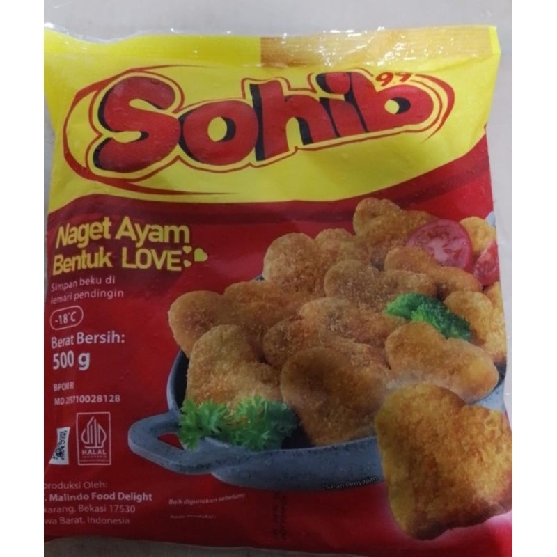 

sohib naget ayam bentuk love 500gr