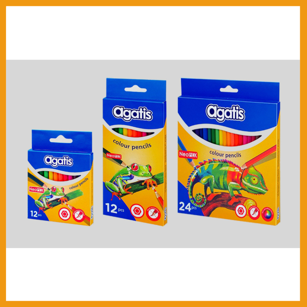 

AGATIS Pensil warna neopex 12 dan 24 warna