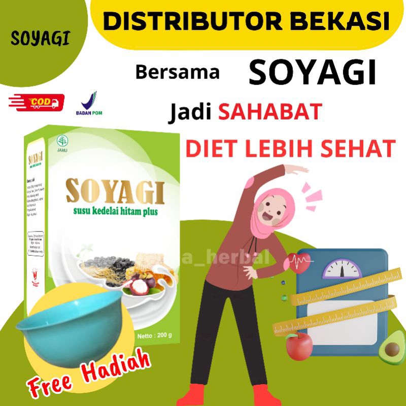 

[BISA COD + GARANSI] SOYAGI 1 BOX KEMASAN 200 GRAM | Healthy breakfast Untuk menjaga BB IDEAL