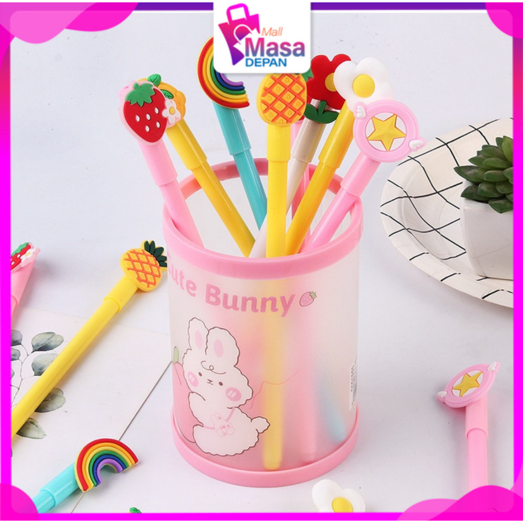

MMD Pulpen Gel Karakter Kartun Buah Pena Karakter 3D 0.5mm Lucu Pen Cute Student Japanese Alat Tulis Kantor Sekolah Tinta Cair Ujung Lancip