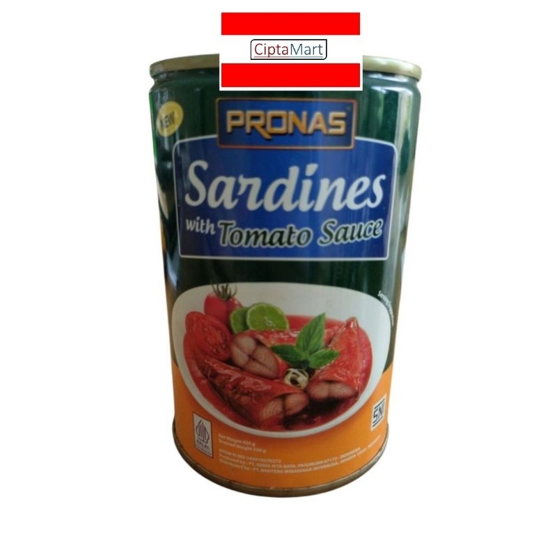

Sarden dalam saus tomat Pronas 425gr