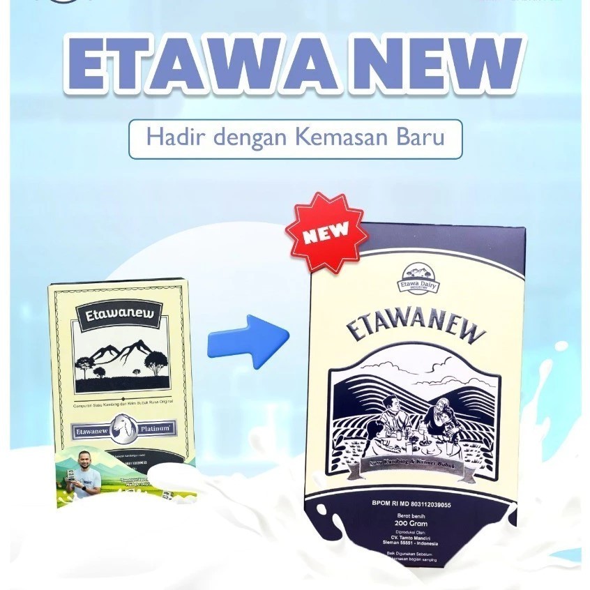 

Etawanew Platinum 200gr Original 100% - Susu Kambing Etawa Kualitas Terbaik Untuk Nyeri Sendi Pegal Linu